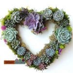 Heart shape wreath.