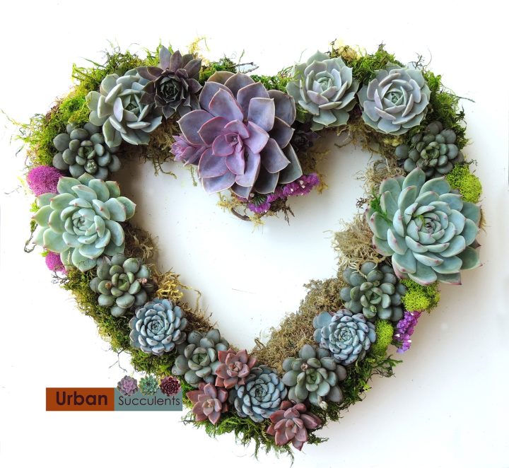 Heart shape wreath.